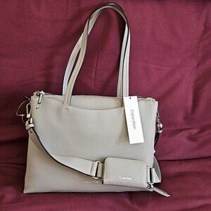 Calvin Klein Leather Tote